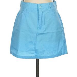 L’Autre Chose Women's Blue Mini Skirt Size 46 with Pockets